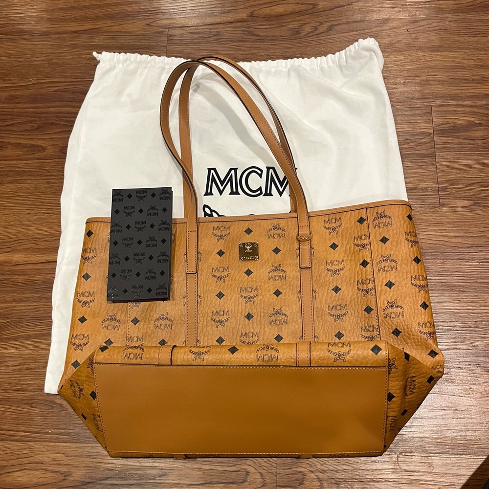 MCM Large Visetos Shopper Tote Bag